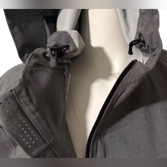 Mack Weldon Stormchaser Jacket Mens Large Waterproof Gray Hooded Full Zip - Picture 12 of 16